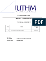 Dac 20502 Hydrology SEMESTER 1 SESSION 2020/2021: NO. Name Matrics NO