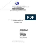 Tendencias Epistemológicas de La Investigacion Cientifica en El Siglo Xxi