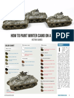 How To Paint Winter Camo On A Sherman: Victrix Games