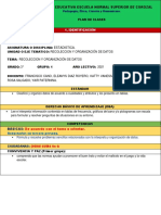 Plan de Clases de Matematicas