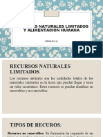 Recursos Naturales Limitados y Alimentacion Humana