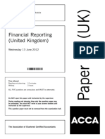 Financial Reporting (United Kingdom) : Wednesday 13 June 2012