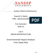 Environmental Impact Analysis Prof. Swati Patil