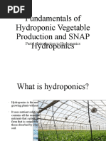 Fundamentals of Hydroponic Vegetable Production and SNAP Hydroponics