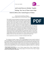 Grammatical and Lexical Errors in Students' English Composition Writing: The Case of Three Senior High Schools (SHS) in The Central Region of Ghana