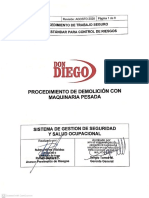 Procedimiento de Demolicion Con Maquinaria Pesada