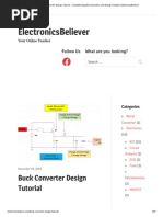 Buck Converter Design Tutorial - Complete Equation Derivation and Design Sample - ElectronicsBeliever