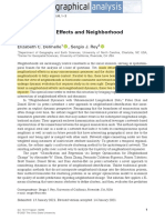 Neighbourhood Effects and Neighbourhood Dynamics