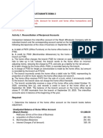 Big Picture in Focus: Ulob. Account For Branch and Home Office Transactions and Prepare Financial Statements Let'S Analyze