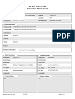 EG-ACH Direct Credit Transaction Advice Report