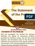 The Statement of The Problem