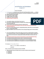 Financial Markets and Institutions: Assignment-4