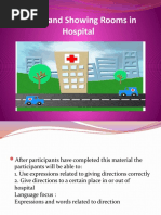 Asking and Showing Room in A Hospital