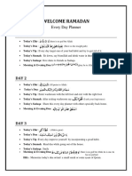 Ramadan Planner English