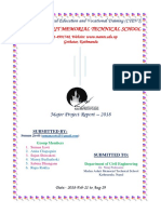 Major Project Report of Diploma Civil Engineering at MAMTS Gothatar To Jorpati - 100 Pages