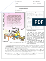 Variações Linguísticas - Língua Portuguesa - 6º Ano