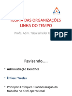 Linha Do Tempo Teoria Das Organizaçoes