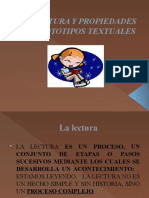 La Lectura y Propiedades de Prototipos Textuales