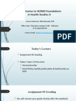 Intersectionality & Social Policy, Healthy Public Policy and Health Policy As Determinants of Health