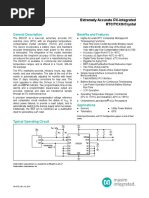 DS3231 Extremely Accurate I C-Integrated RTC/TCXO/Crystal: General Description Benefits and Features