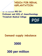 Dr.M.Kannan MD DA Professor and HOD of Anaesthesiology Tirunelveli Medical College