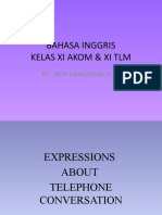 Bahasa Inggris Kelas Xi, Telephone Conversation, 2020-2021