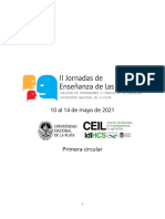 II Jornada de Enseñanza de Las Lenguas - Primera Circular