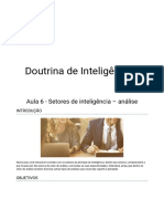 Aula 6 - Setores de Inteligência - Análise