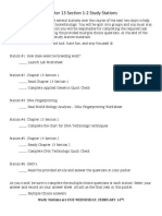 Chapter 13 Section 1-2 Study Stations