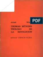 Bloch Tomas Munzer Teologo de La Revolucion