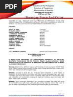 Bpoc Resolution No. 3 Series of 2019 Road Clearing