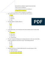 Magnitude of Shear Stress Induced in A Shaft Due To Applied Torque Varies From