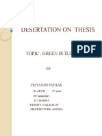 Desertation On Thesis: Topic: Green Building