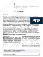 A Review of Executive Function Deficits and Pharmacological