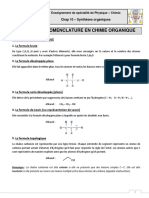 COURS - Formules Et Nomenclature en Chimie Organique