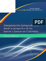 Interpretación Jurisprudencial Desde La Perspectiva de Los Jueces y Juezas en Colombia - Módulo Área Laboral