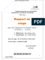 Rapport de Stage Réalisé Par Amal Ben Othmen