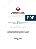 Estudio de Caso Clinico de Un Paciente Con Trasplante de Hígado