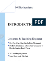 ENT210 CHAPTER 1 Introduction of Biochemistry