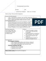 Developmental Lesson Plan: - Electromagnetic Worksheet