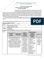 Nurse-Patient Interaction Process Recording: College of Nursing