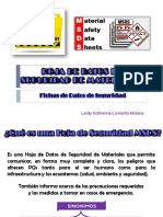 5.MSDS y Tarjetas de Emerjencias