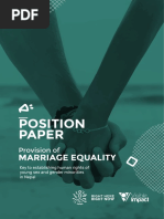 Publication - Position Paper On Marriage Equality