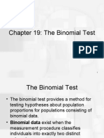 Chapter 19: The Binomial Test