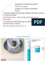 Matter and Measurements