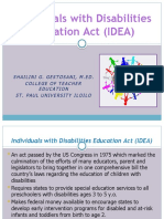 notes-SPED 307 Individuals With Disabilities Act (IDEA)