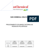 Procedimiento de Trabajo Manejo Interno de Residuos Peligrosos