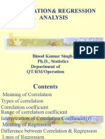 Correlation & Regression Analysis