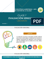 CLASE 7 - Laboratorio Evaluación Sensorial