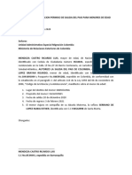 Formato Autorizacion Permiso de Salida Del Pais para Menores de Edad